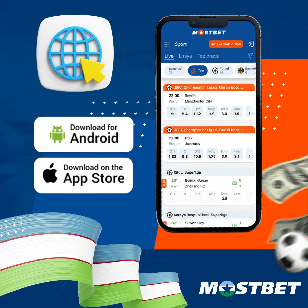 O'zbekistonda mobil sayt va Mostbet ilovasini solishtirish